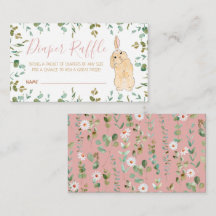 Fralda Raffle Cute Little Chá de fraldas