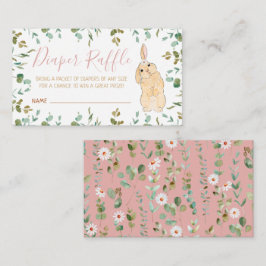 Cartão De Informações Fralda Raffle Cute Little Chá de fraldas