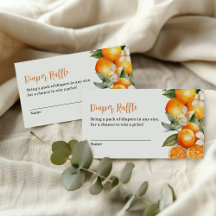 Fralda Raffle Little Cutie Orange Chá de fraldas