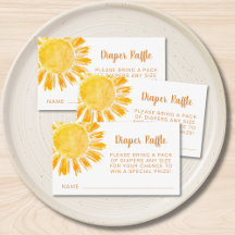 Fralda Raffle Sunshine Chá de fraldas