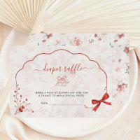 Fralda Rosa-Chá de fraldas-Cereja Raffle