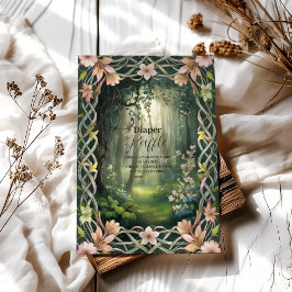 Cartão De Informações Frente de Madeira Whimssland Raffle Diapper