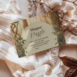 Cartão De Informações Frente de Raffle Encantada