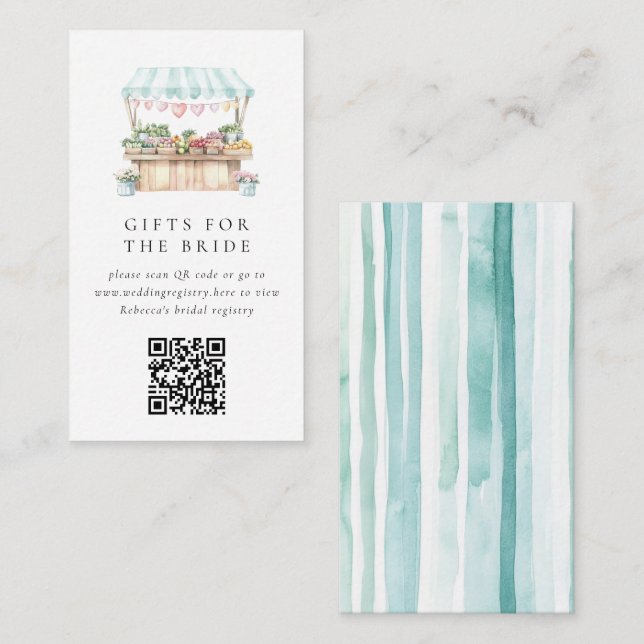 Cartão De Informações Fresco Do Chá de panela De Mercado (Frente/Verso)