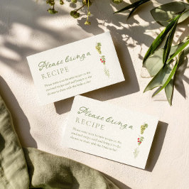 Cartão De Informações Fresh Off The Market Bridal Shower recipe