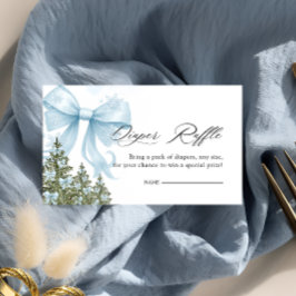 Cartão De Informações Frio Fora do inverno Fralda azul-Arco Raffle