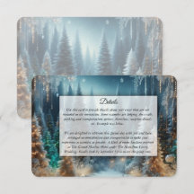 Frosted Pines in Winter Glow Wedding