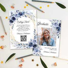 Cartão De Informações Fundo do Colégio de Graduação de Fotos