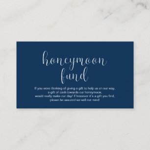 Cartão De Informações Fundo Honeymoon de Casamento, Moderno Mínimo