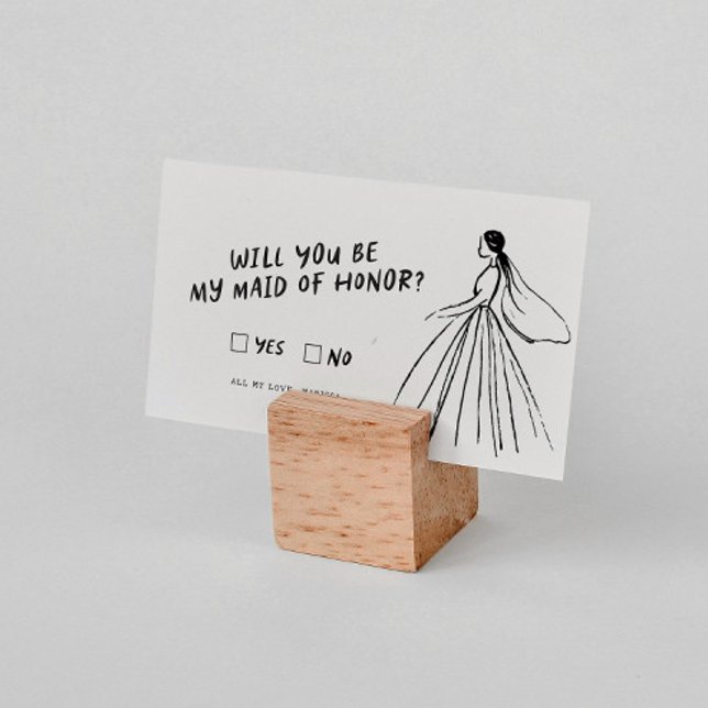 Cartão De Informações Funky Retro | Você Será Minha Madrinha de casament (Criador carregado)