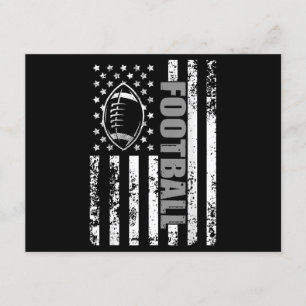 Cartão De Informações Futebol Patriótico da bandeira americana