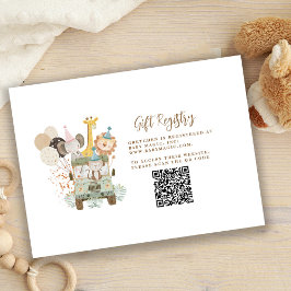 Cartão De Informações Gabinete de Registro de Ofertas para Animais Selva