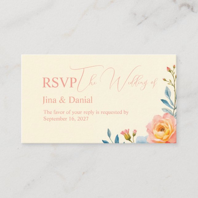 Cartão De Informações Garden Serenade (Frente)