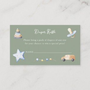 Cartão De Informações Garoto Adventure Brinquedo Fralda Chá de fraldas R