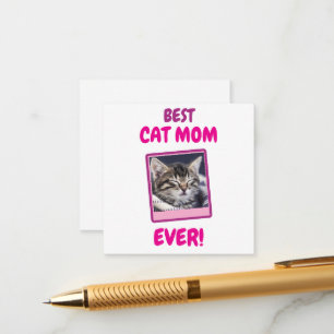 CARTÃO DE INFORMAÇÕES GATA MÃE MÃE SEMPRE PET AMOR DIA DAS MÃES CÃO