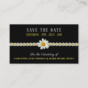 Cartão De Informações Gatsby Style Floral, Salve a Data