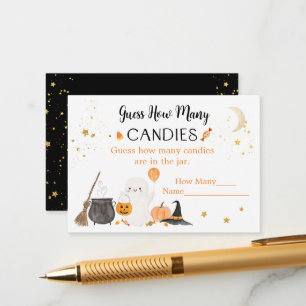 Cartão De Informações Ghost Halloween Adivinha Quantos Canais Jogam