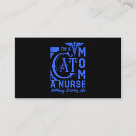 Cartão De Informações Gifts for Nurse Cat Mom