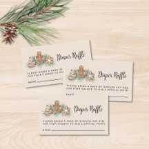 Gingerbread Diaper Raffle Baby Shower 