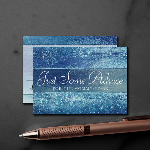 Cartão De Informações Glitzy Foil Aconselhamento Gelado Iridescente Ic