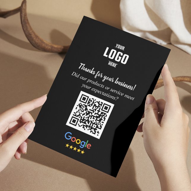 Cartão De Informações Google Review QR Code Cards | Business Thank You  (Google Review QR Code Cards | Business Enclosure Cards)