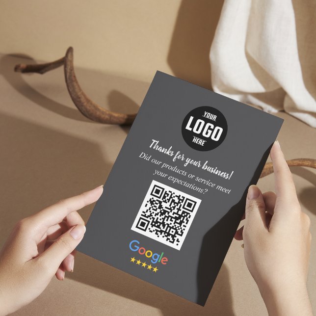 Cartão De Informações Google Review QR Code Cards | Business Thank You  (Google Review QR Code Cards | Business Enclosure Cards)