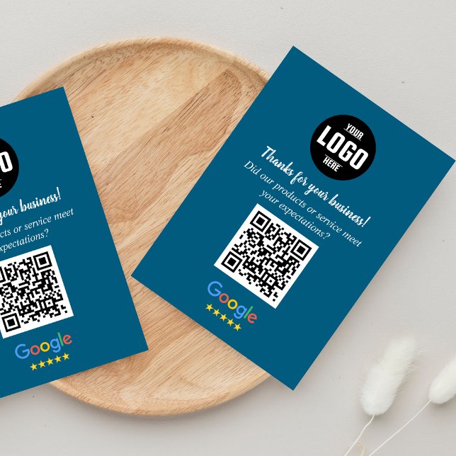 Cartão De Informações Google Review QR Code Cards | Business Thank You  (Google Review QR Code Cards | Business Thank You Inserts)