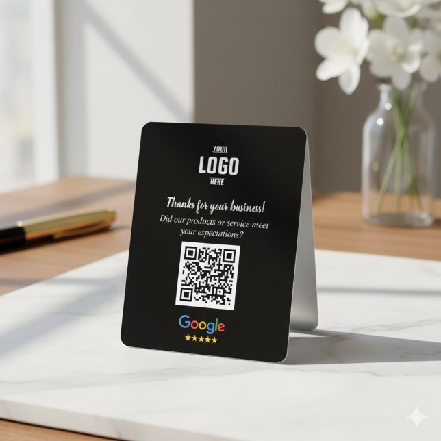 Cartão De Informações Google Reviews QR Code Business Enclosure Card (Google Reviews QR Code Business Enclosure Card)