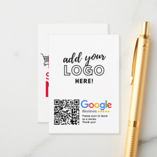Cartão De Informações GOOGLE REVISTA código QR Marca personalizada