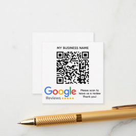 Cartão De Informações GOOGLE REVISTA código QR Marca personalizada