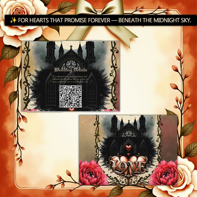 Cartão De Informações Gothic Moon –Eternal Love Beneath the Midnight Sky (Criador carregado)