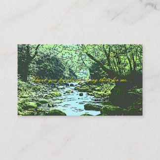 Cartão De Informações Green