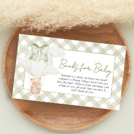 Cartão De Informações Green Bear Bearly Wait Baby Shower Books for Baby