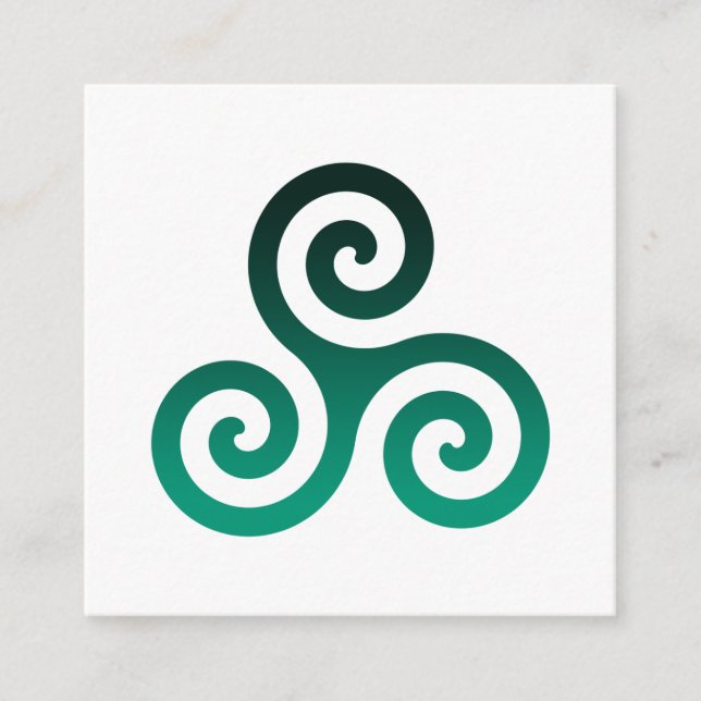 Cartão De Informações Green Triskele (Frente)
