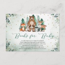 Cartão De Informações Greenerescer Woodland Forest Animais Livro Pedido