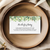 Greenery Botanical Chá de fraldas Book Request