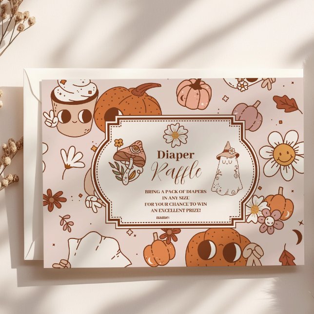 Cartão De Informações Grooveen Halloween Pequeno Bebê Raffle Diapper (Criador carregado)
