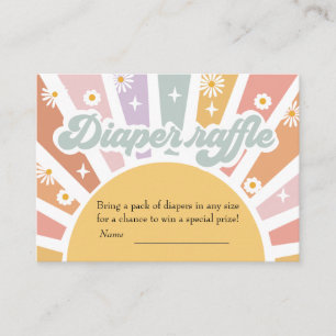 Cartão De Informações Groovy Fralda Raffle