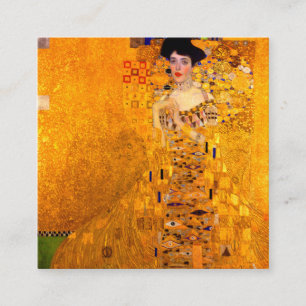 Cartão De Informações Gustav Klimt Retrato de Adele Bloch Bauer