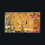 Cartão De Informações Gustav Klimt Tree of Life<br><div class="desc">Cartões de gabinete com o mural de Gustav Klimt The Tree of Life, The Stoclet Frieze (1905-1911). Consiste em três mosaicos: A Expectativa, Cavaleiro e O Embraço. Uma mulher bonita, uma árvore ouro, e dois amantes em um abraço são representados. Um presente maravilhoso para fãs de Arte Nouveau e de...</div>