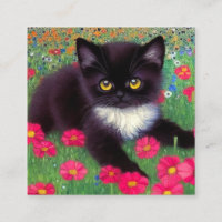 Gustav Klimt Tuxedo Cat