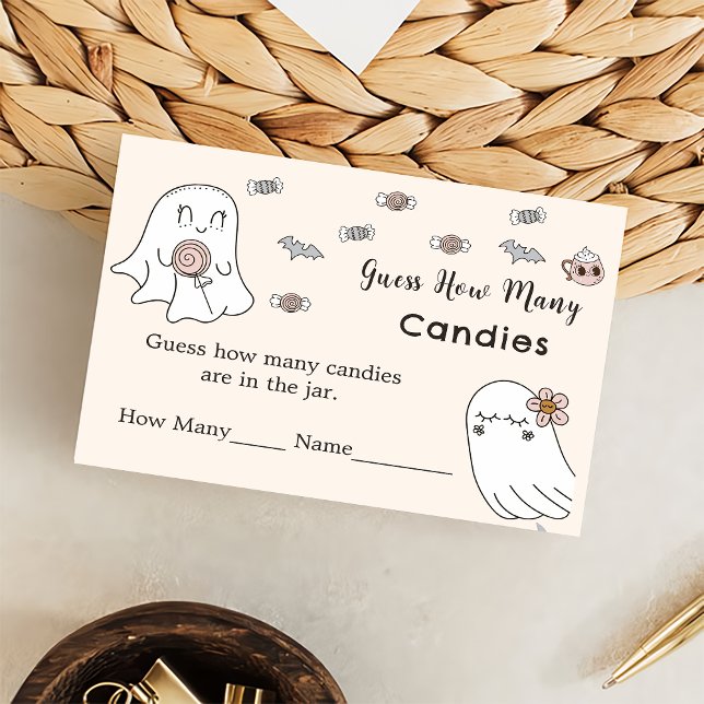 Cartão De Informações Halloween Adivinha Quantas Placas De Gabinete De J (Criador carregado)