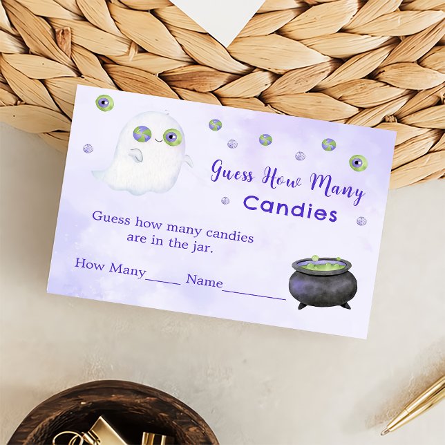 Cartão De Informações Halloween Adivinha Quantas Placas De Gabinete De J (Criador carregado)