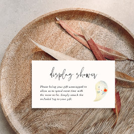 Cartão De Informações Halloween Baby Display Shower Enclosure Card