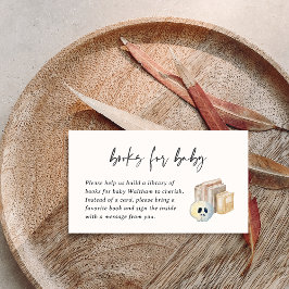 Cartão De Informações Halloween Baby Shower Book Request Enclosure Card