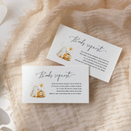 Cartão De Informações Halloween - Solicitação de Pumpkin Book de Fantasm