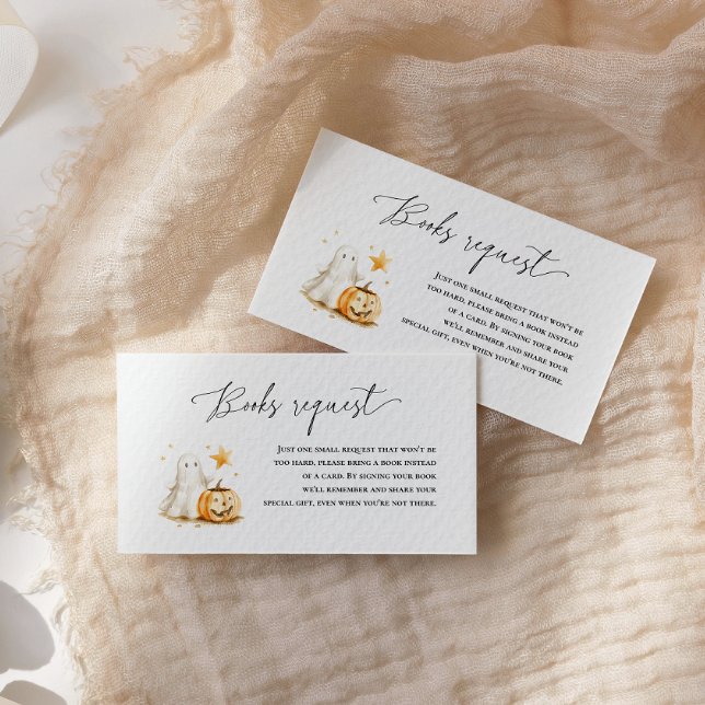 Cartão De Informações Halloween - Solicitação de Pumpkin Book de Fantasm (Criador carregado)