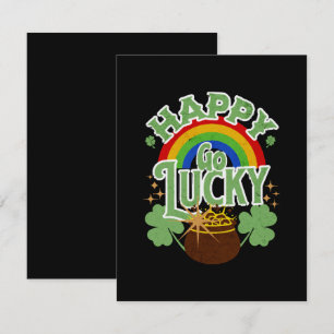 Cartão De Informações Happy Go Lucky