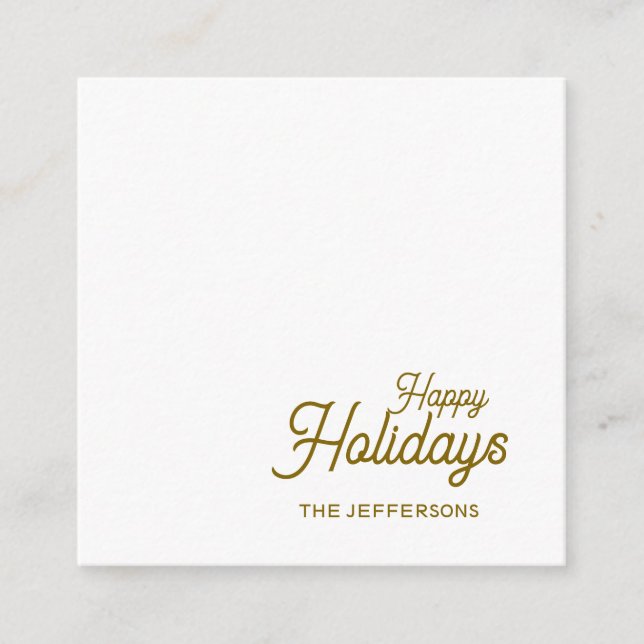 Cartão De Informações Happy New Year Merry Christmas Seasonal Family (Frente)