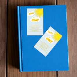 Cartão De Informações Here Comes The Son Boy Baby Shower Books For Baby